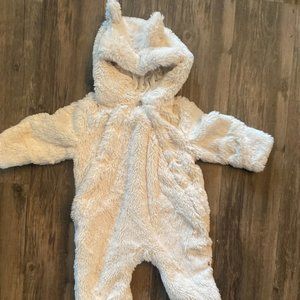 Giggle Kid's Butter Fur Coverall Snuggly Bunny Cream